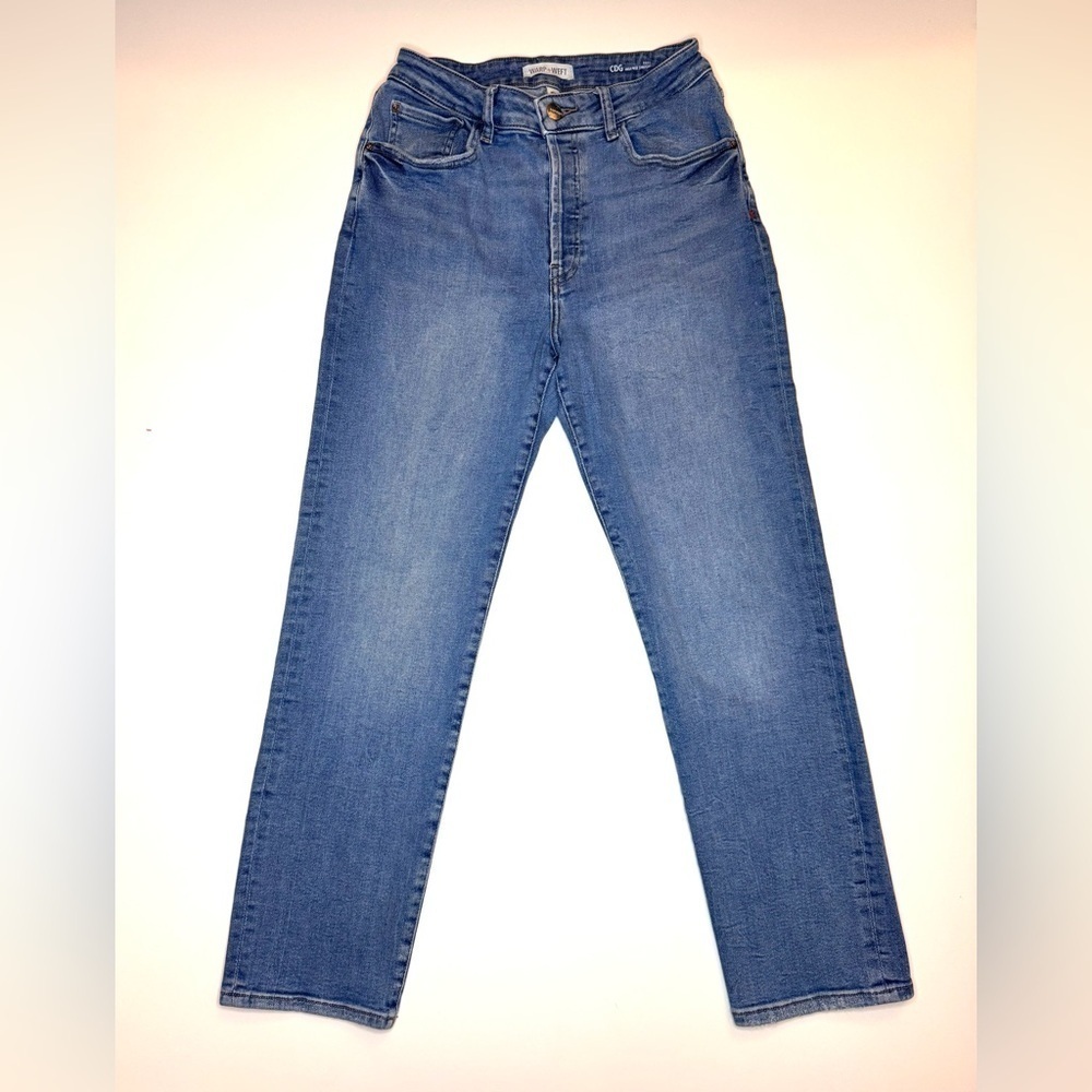 Warp + Weft Women’s CDG Paris High Rise Straight Leg Jeans Size- 8/29